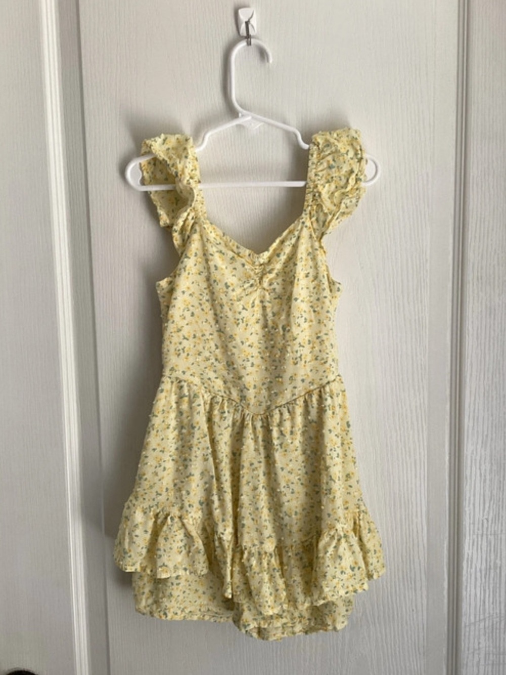 Cat & Jack Yellow Floral Ruffle Sundress